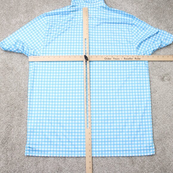 Cutter & Buck Polo Shirt Mens Large Blue CB DryTec Golf Short Sleeve Pullover - Picture 10 of 13